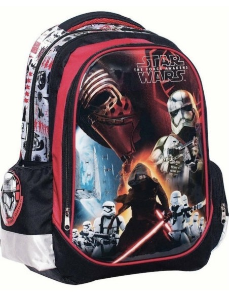 Gim Star Wars Τσάντα Πλάτης Πολύχρωμη με 3 θήκες και θήκη για παγούρι