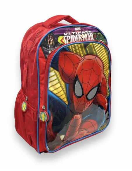 Spider Man Marvel Τσάντα Πλάτης με 2 θήκες και θήκη για παγούρι