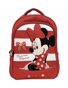 Minnie Σχολική Τσάντα Πλάτης με 3 θήκες κια θήκη για παγούρι