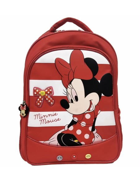 Minnie Σχολική Τσάντα Πλάτης με 3 θήκες κια θήκη για παγούρι