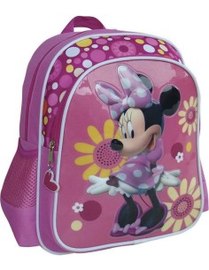 Minnie Σχολική Τσάντα Πλάτης Νηπιαγωγείου με θήκη για παγούρι