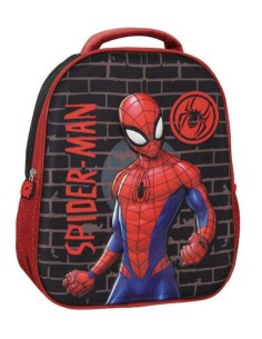 Must 3D Σχολική Τσάντα Πλάτης Νηπιαγωγίου Spider Man με θήκη για παγούρι