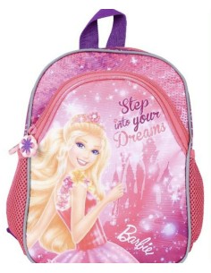 Σχολική Τσάντα Πλάτης Νηπιαγωγείου Barbie με 2 θήκες και με θήκη για παγούρι