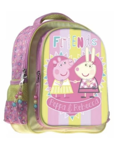 Peppa Pig Σχολική Τσάντα Πλάτης Νηπιαγωγείου Τριπλή Όψη με Μαγνήτη, 2 θήκες και θήκη για παγούρι