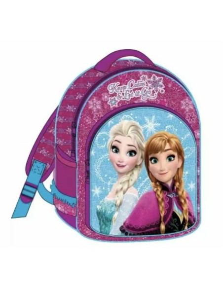 Σχολική Τσάντα Πλάτης Νηπιαγωγίου Frozen με θήκη για παγούρι