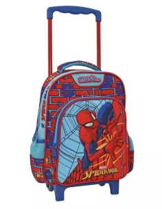 Must Σχολική Τσάντα Νηπιαγωγείου Τρόλλεϊ Spider Man με 2 θήκες και θήκη για παγούρι