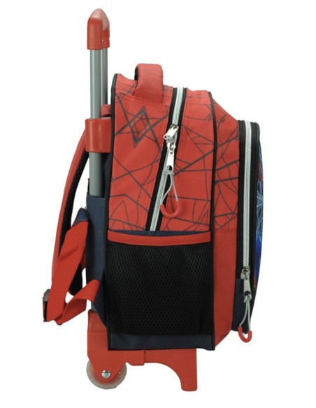 GIM SpiderMan Σχολική Τσάντα Νηπίου Τρόλλεϊ με 2 θήκες και θήκη για παγούρι