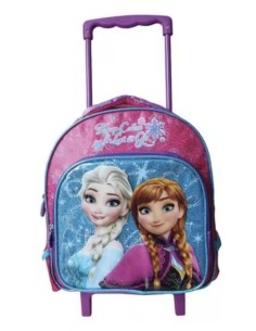 Σχολική Τσάντα Νηπιαγωγείου Τρόλλεϊ Frozen μς 2 θήκες