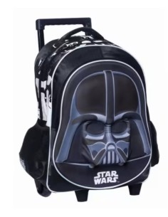 GIM Star Wars Σχολική Τσάντα Τρόλλεϊ με 2 θήκες και θήκη για παγούρι