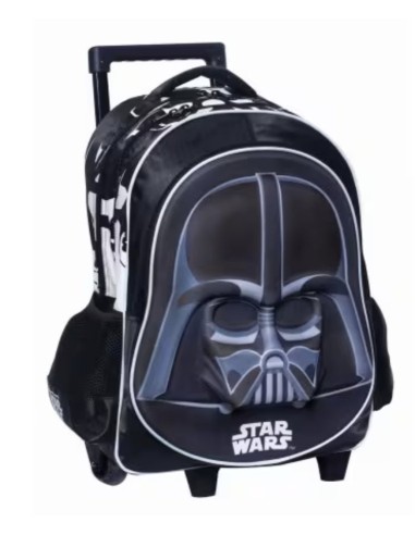 GIM Star Wars Σχολική Τσάντα Τρόλλεϊ με 2 θήκες και θήκη για παγούρι