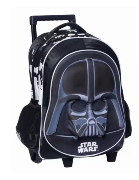 GIM Star Wars Σχολική Τσάντα Τρόλλεϊ με 2 θήκες και θήκη για παγούρι
