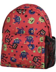 Polo Mini Monsters Σχολική Τσάντα Πλάτης Νηπιαγωγείου με θήκη για παγουρι
