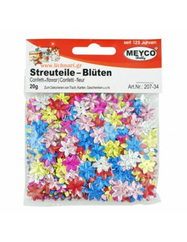 Πούλιες Strass Λουλούδια 20γρ. Meyco