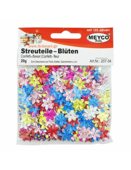Πούλιες Strass Λουλούδια 20γρ. Meyco