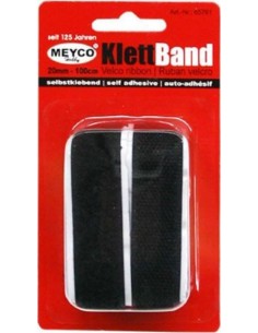 Ταινία Velcro Μαύρη 20mm x 1m Meyco