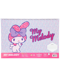 Μπλοκ Ζωγραφικής 23x33 & Αυτοκόλλητα MyMelody 40 Φύλλων 2