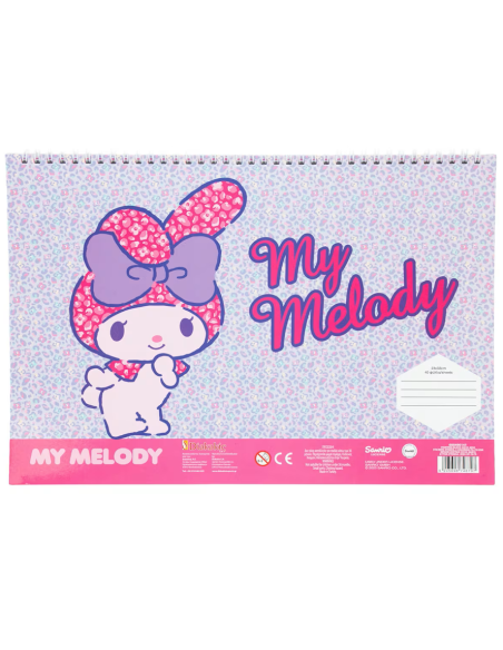 Μπλοκ Ζωγραφικής 23x33 & Αυτοκόλλητα MyMelody 40 Φύλλων