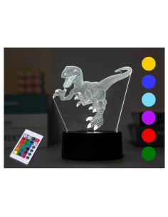 ΛΑΜΠΑ I-TOTAL 3D LED VELOCIRAPTOR 13X15,5CM
