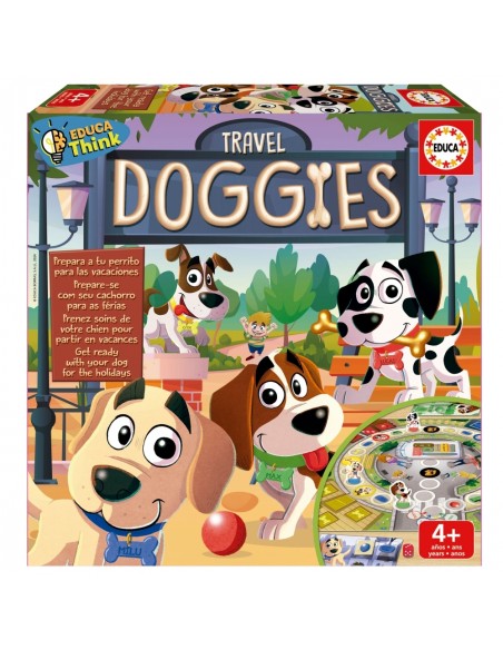 Επιτραπέζιο Παιχνίδι Travel Doggies για 2-4 Παίκτες 4+ Ετών (EN) Educa