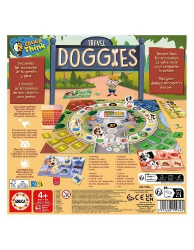 Επιτραπέζιο Παιχνίδι Travel Doggies για 2-4 Παίκτες 4+ Ετών (EN) Educa