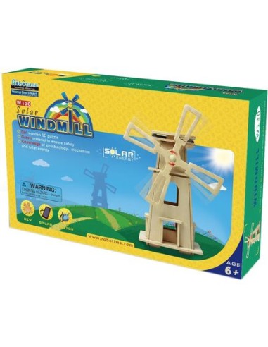 Hλιακός ανεμόμυλος Ξύλινο 3D παζλ