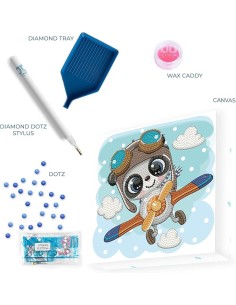 DIAMOND DOTZ Panda 22 x 22 cm 2