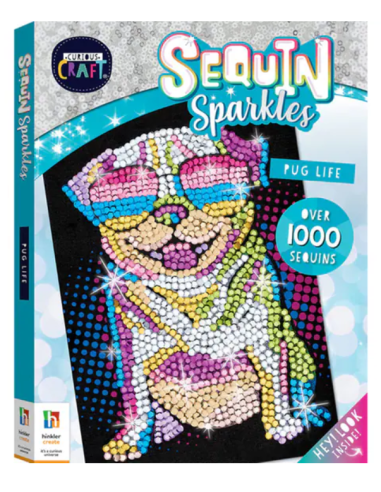 Curious Craft Sequin Sparkles: Pug Life