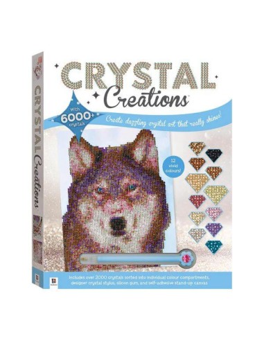 Ζωγραφική με Διαμάντια Crystal Creations Λύκος στο Χιόνι