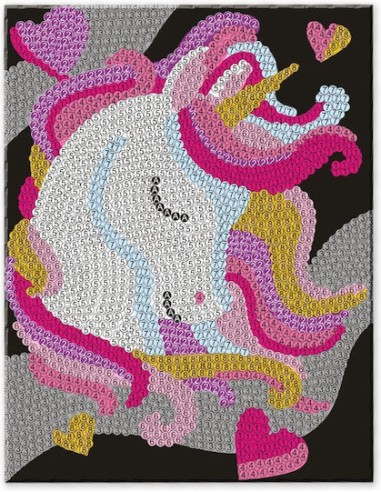 Βιβλίo Ζωγραφικής με Αριθμούς Curious Craft Sequin Sparkles Unicorn Magic