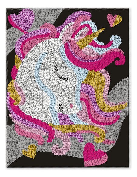 Βιβλίo Ζωγραφικής με Αριθμούς Curious Craft Sequin Sparkles Unicorn Magic
