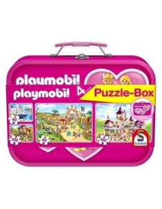 Παζλ Playmobil μεταλλικό βαλιτσάκι 2x60 & 2x100 τεμ.