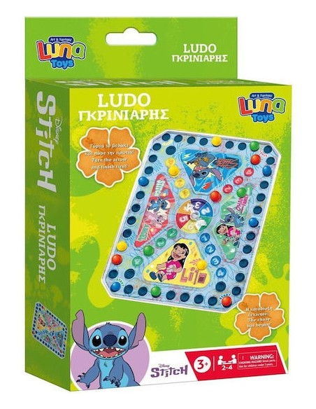 Επιτραπέζιο Παιχνίδι Γκρινιάρης Disney Stitch για 2-4 Παίκτες 3+ Ετών Luna