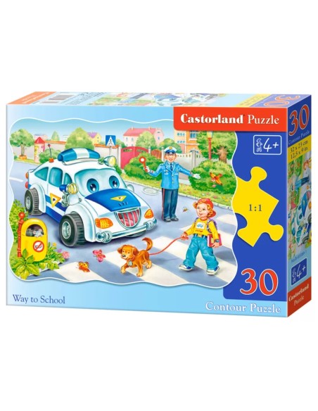 Castorland Way to School παζλ 30 κομμάτια