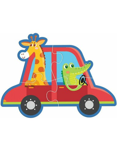 Παιδικό Puzzle Vehicles για 3+ Ετών 28pcs Luna