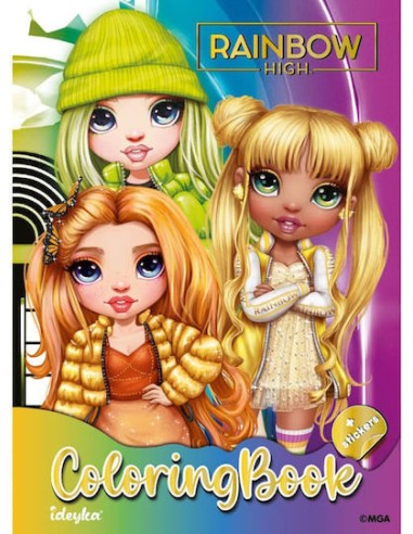 Coloring Book Αυτοκόλλητα Ideyka Rainbow