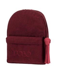 Polo Σχολική Τσάντα Πλάτης Original Double Scarf 2 Θήκες Μπορντώ