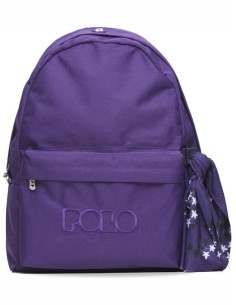 Polo Original Σχολική Τσάντα Πλάτης Με 2 Θήκες Μωβ 30lt