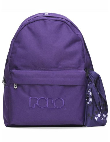 Polo Original Σχολική Τσάντα Πλάτης Με 2 Θήκες Μωβ 30lt