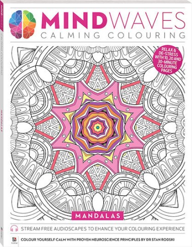 Βιβλίo Ζωγραφικής Anti-Stress Mindwaves: Mandalas
