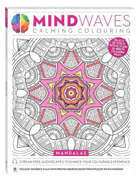 Βιβλίo Ζωγραφικής Anti-Stress Mindwaves: Mandalas
