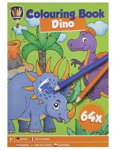 Βιβλίο ζωγραφικής Grafix Colouring - Δεινόσαυρος, Α5, 64 σελίδες