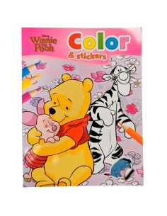 Disney Winnie The Pooh Color & Stickers