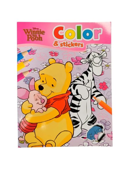 Disney Winnie The Pooh Color & Stickers