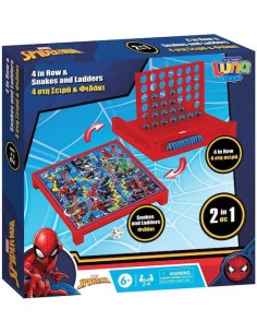 Επιτραπέζιο Παιχνίδι 4 Στη Σειρά & Φιδάκι - Spider-man για 2-4 Παίκτες 6+ Ετών Luna