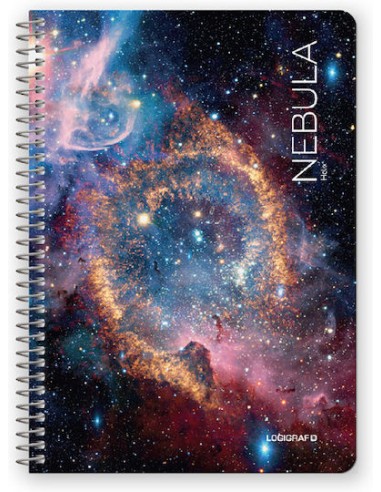 Σπιράλ Τετράδια Ριγέ Α4 90 Φύλλα 3 Θεμάτων NEBULA