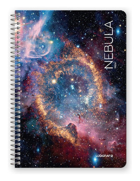 Σπιράλ Τετράδια Ριγέ Α4 90 Φύλλα 3 Θεμάτων NEBULA