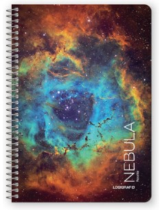 Σπιράλ Τετράδια Ριγέ Α4 90 Φύλλα 3 Θεμάτων NEBULA
