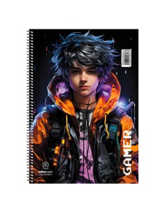 Τετράδιο Σπιράλ 17x25 2 Θεμάτων Gamer