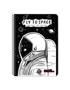 Τετράδιο σπιράλ Must Space 2 θεμάτων 17x25 60φ.
