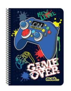 Τετράδιο Σπιράλ Must 17Χ25 2Θ 60φ Top Game